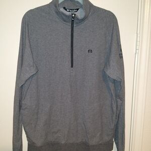 Travis Mathew 1/4 Zip Pullover Sweater Men's sz Medium Constellation Brands Logo